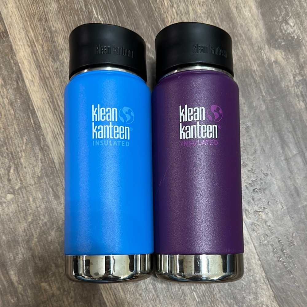 Donating soon! Klean Kanteen Insulated Coffee Mug Lot of 2 Preowned